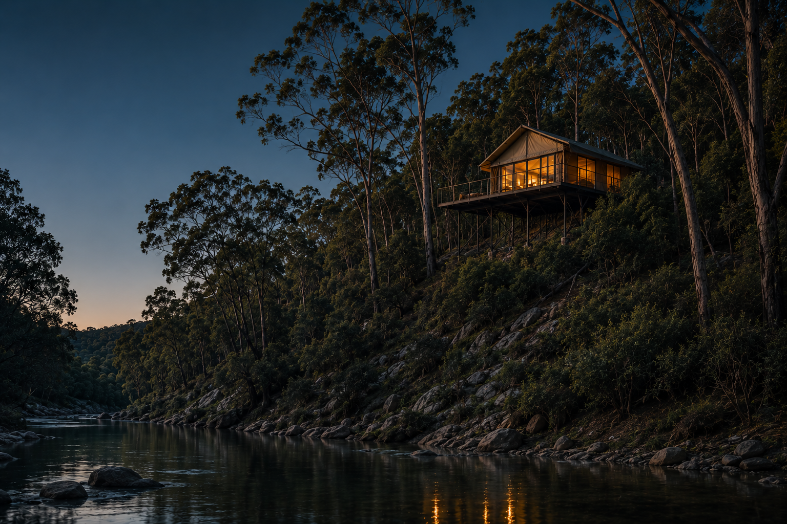 Your own space above the river
