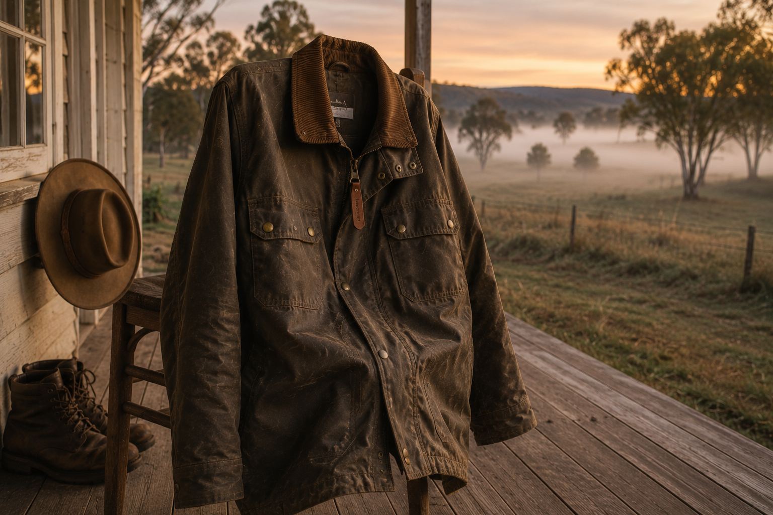 Wax canvas jacket