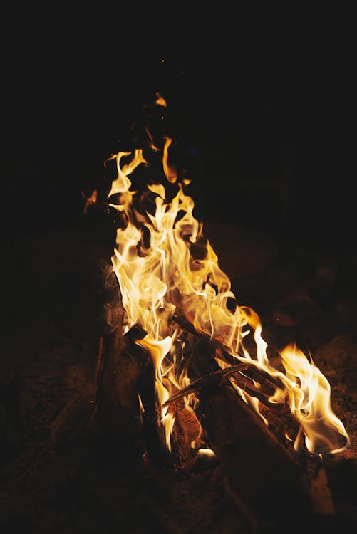 Fire at the campsite