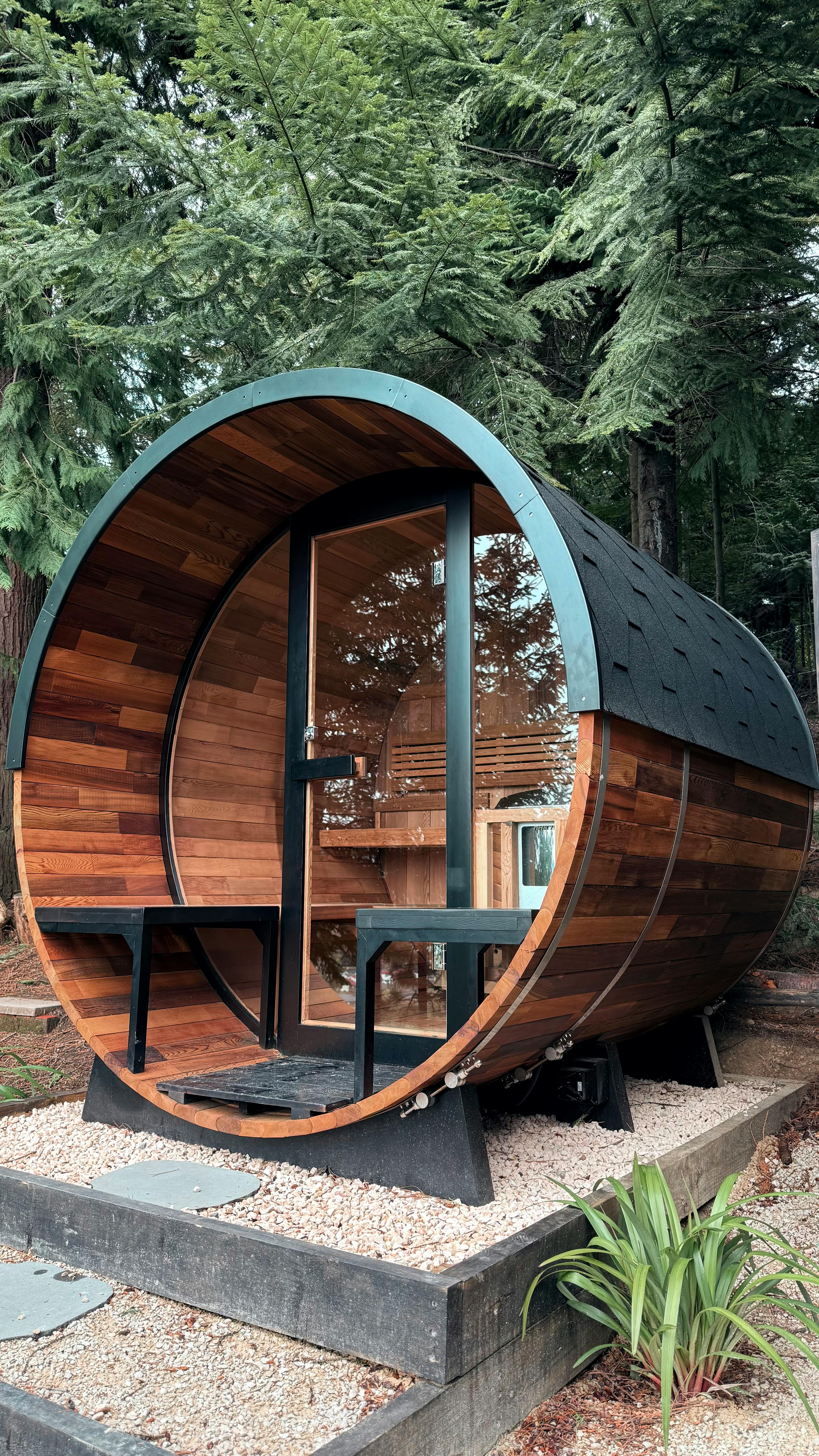 Wood-fired sauna